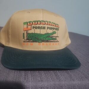 Louisiana Porch Puppies New Orleans Snapback Hat